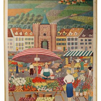 Barth, Andreas (1916-1990): - Gemüsemarkt - Marché aux légumes - Il mercato di verdura - Fruit and Vegetable Market.