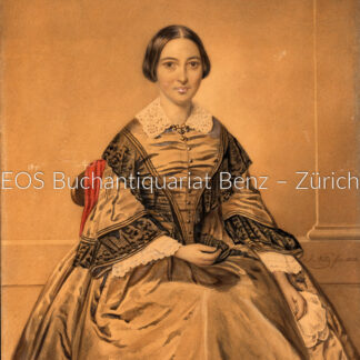 Notz, Johannes (1802–1862): - Porträt von Bertha Pestalozzi-Bodmer (1832–1904).