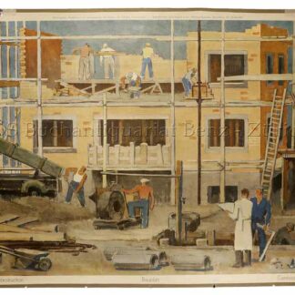 Bieri, Carl  (1894-1962): - Maison en construction - Bauplatz - Cantiere di construzione.