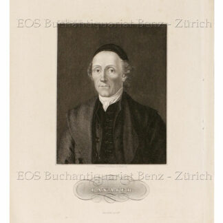 Lavater, Johann Caspar (1741-1801): - Portrait (Brustbild).