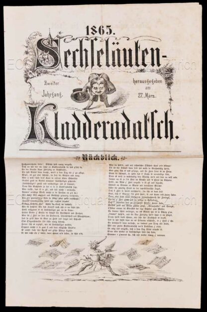 - Sechseläuten-Kladderadatsch. Zweiter Jahrgang. Herausgegeben am 27. März 1865.