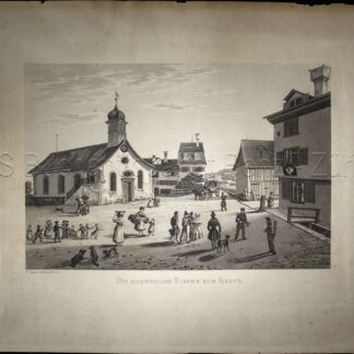 Sperli, Johann Jakob (1794-1843): - Die ehemahlige Kirche zum Kreuz.