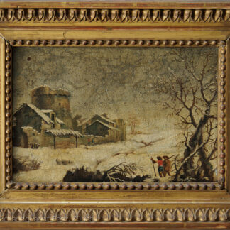 Umkreis Salomon Gessner: - Winterlandschaft.