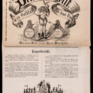 - Der Zeitgeist. Sechse-Läuten 1870. Ein Oelblatt für das Volk. Von einem Verein junger Social Demokritten.